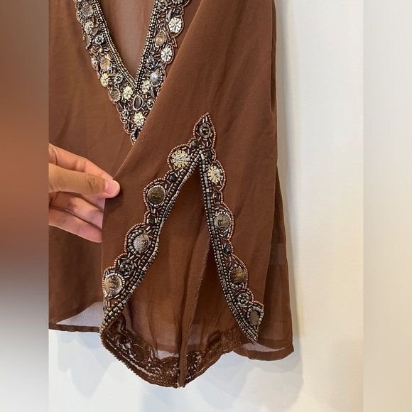 Solitaire sheer Blouse size M - Picture 6 of 6